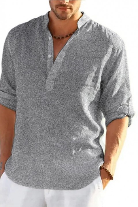 Машка кошула RENFILDO GREY, Боја: сива, IVET.MK - Твојата онлајн продавница