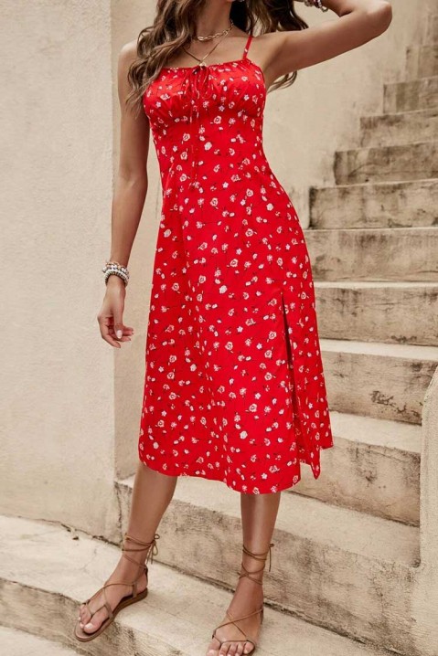 Фустан SETORLA, Боја: црвена, IVET.MK - Твојата онлајн продавница