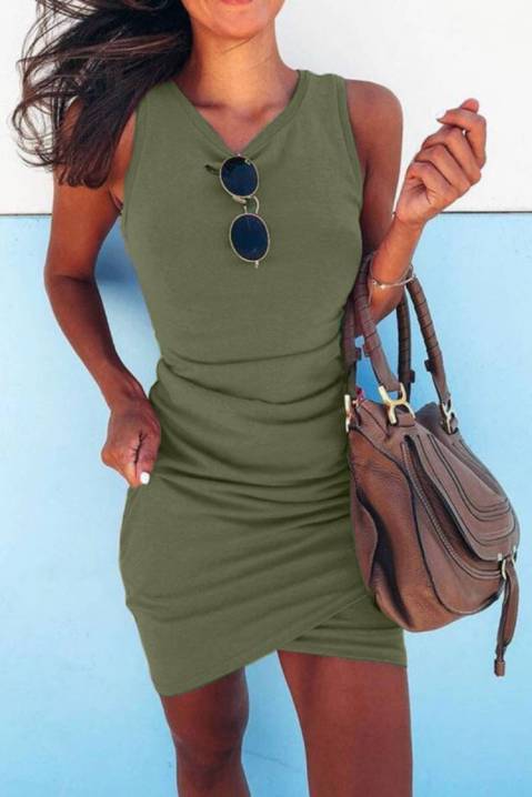 Фустан IRINA GREEN, Боја: зелена, IVET.MK - Твојата онлајн продавница