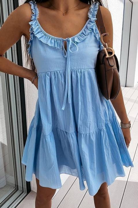 Фустан LUSERDA BLUE, Боја: сина, IVET.MK - Твојата онлајн продавница