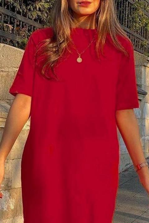 Фустан MELSINA RED, Боја: црвена, IVET.MK - Твојата онлајн продавница