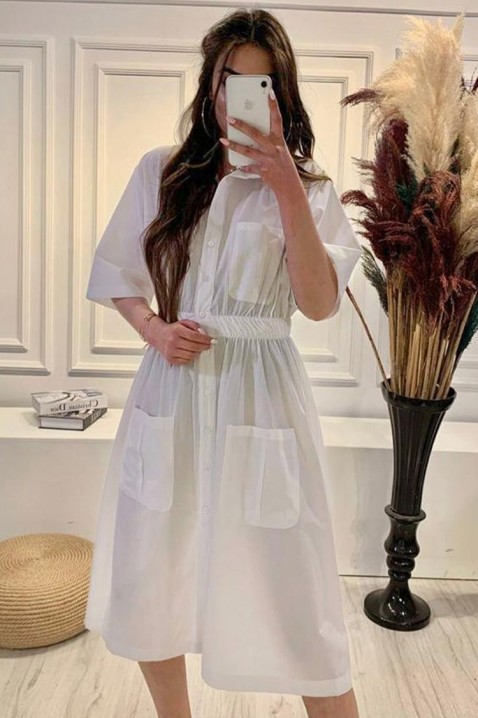 Фустан FETOLDA, Боја: бела, IVET.MK - Твојата онлајн продавница