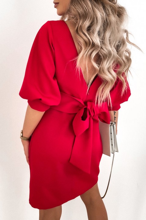 Фустан KLARISIA RED, Боја: црвена, IVET.MK - Твојата онлајн продавница