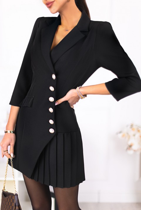 Фустан KRISTINA BLACK, Боја: црна, IVET.MK - Твојата онлајн продавница