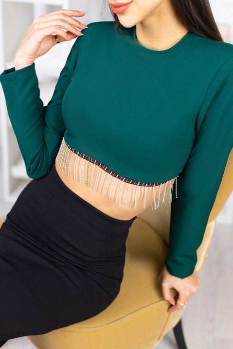 Женска блуза KORTINA GREEN, Боја: зелена, IVET.MK - Твојата онлајн продавница