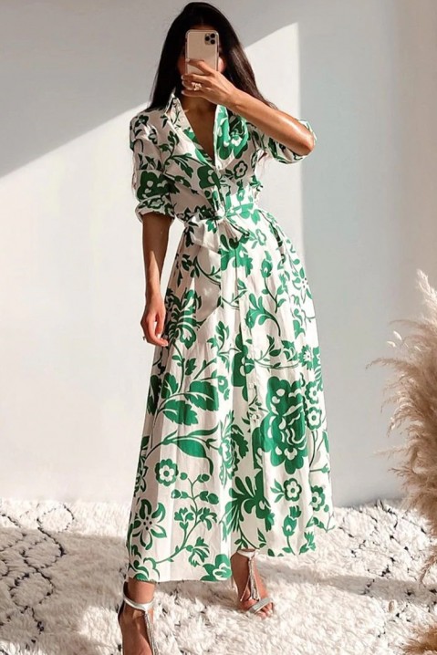 Фустан JUVELA, Боја: зелена, IVET.MK - Твојата онлајн продавница