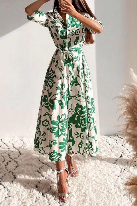 Фустан JUVELA, Боја: зелена, IVET.MK - Твојата онлајн продавница