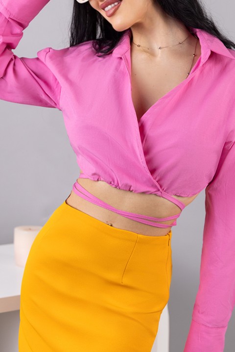 Женска кошула ZEDALA PINK, Боја: розова, IVET.MK - Твојата онлајн продавница