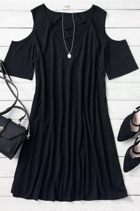 Фустан LEMERA BLACK, Боја: црна, IVET.MK - Твојата онлајн продавница