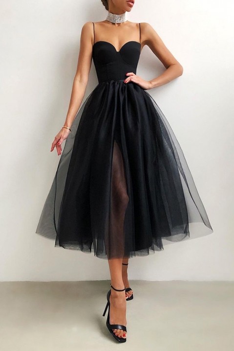 Фустан BRIDELA BLACK, Боја: црна, IVET.MK - Твојата онлајн продавница