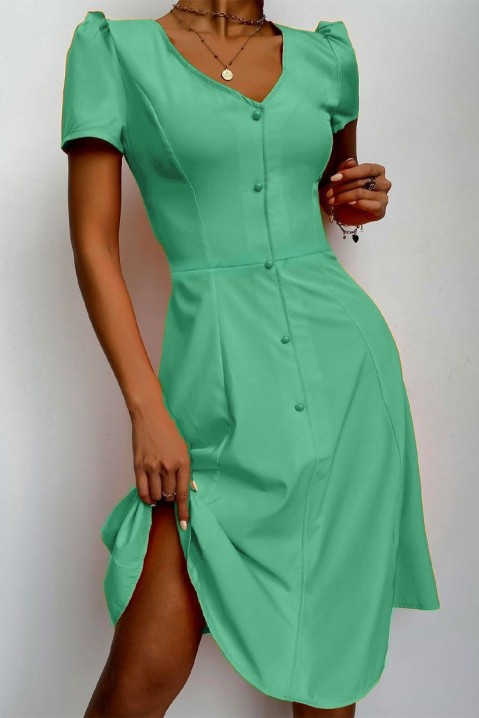 Фустан ELPINDA GREEN, Боја: зелена, IVET.MK - Твојата онлајн продавница