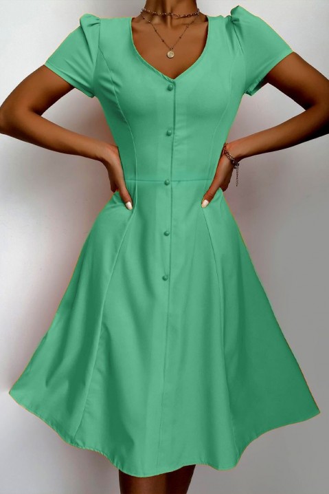 Фустан ELPINDA GREEN, Боја: зелена, IVET.MK - Твојата онлајн продавница