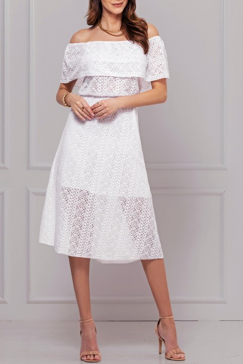 Фустан FRANCHELA WHITE, Боја: бела, IVET.MK - Твојата онлајн продавница