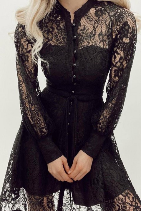 Фустан GILMENA BLACK, Боја: црна, IVET.MK - Твојата онлајн продавница