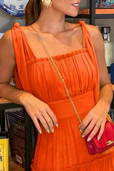 Фустан DEMANA ORANGE, Боја: портокалова, IVET.MK - Твојата онлајн продавница