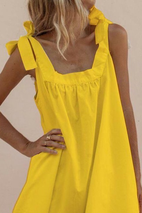 Фустан VALDIRA YELLOW, Боја: жолта, IVET.MK - Твојата онлајн продавница