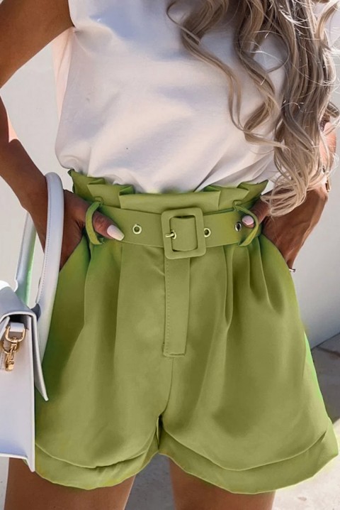 Кратки панталони TOLENA GREEN, Боја: зелена, IVET.MK - Твојата онлајн продавница