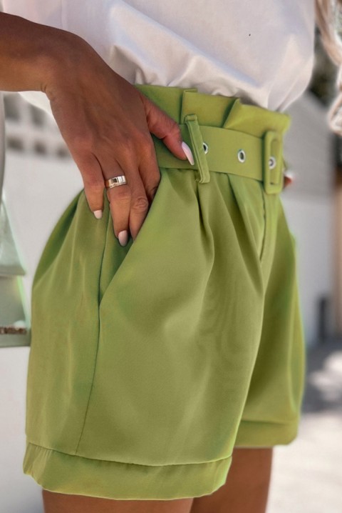 Кратки панталони TOLENA GREEN, Боја: зелена, IVET.MK - Твојата онлајн продавница