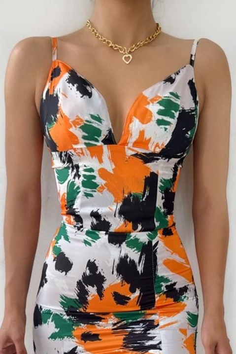 Фустан VEZILDA ORANGE, Боја: повеќебојна, IVET.MK - Твојата онлајн продавница