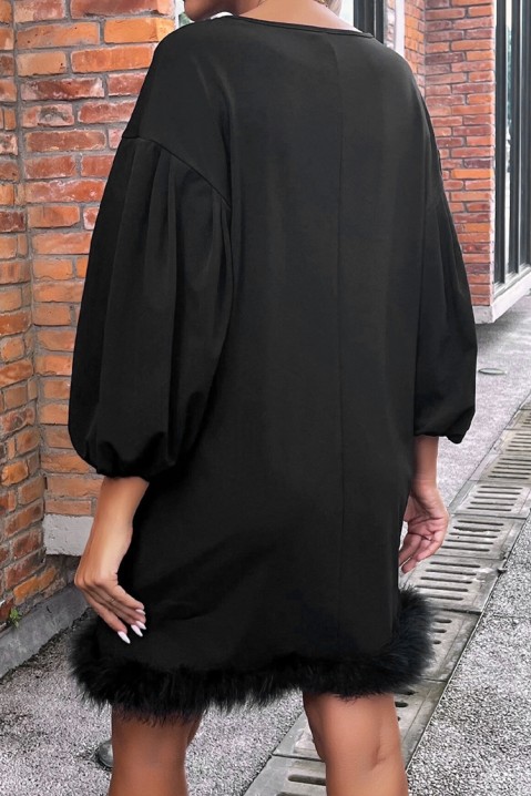 Фустан PUDRESA, Боја: црна, IVET.MK - Твојата онлајн продавница