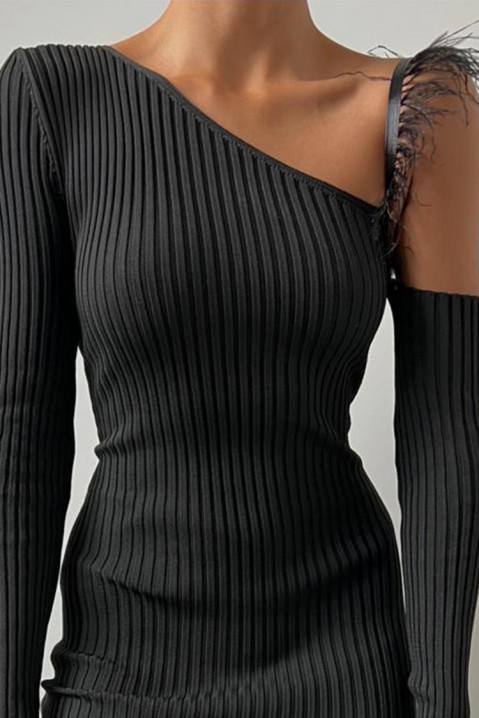 Фустан TODELA BLACK, Боја: црна, IVET.MK - Твојата онлајн продавница