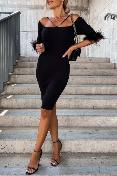 Фустан BILFOMA BLACK, Боја: црна, IVET.MK - Твојата онлајн продавница