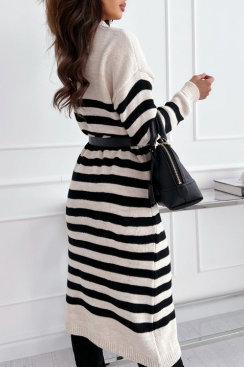 Фустан BLAZIDA WHITE, Боја: бела со црна, IVET.MK - Твојата онлајн продавница