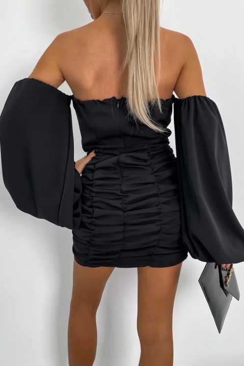 Фустан FIRNESA BLACK, Боја: црна, IVET.MK - Твојата онлајн продавница