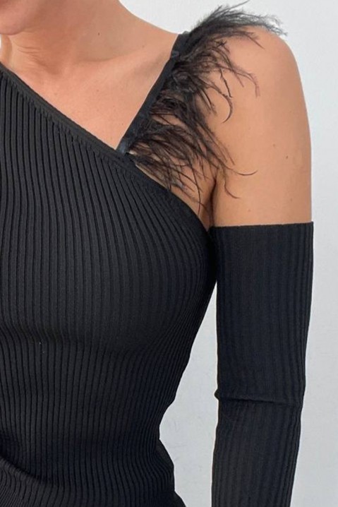 Женска блуза RIGITA BLACK, Боја: црна, IVET.MK - Твојата онлајн продавница