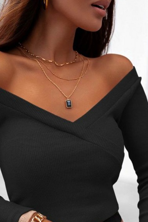 Женска блуза FARINELA BLACK, Боја: црна, IVET.MK - Твојата онлајн продавница