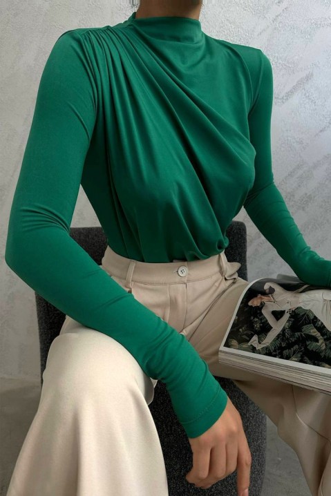 Боди - блуза MALEMA GREEN, Боја: зелена, IVET.MK - Твојата онлајн продавница