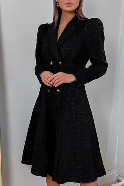 Фустан CHANOLA BLACK, Боја: црна, IVET.MK - Твојата онлајн продавница