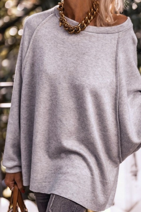 Женска блуза KAMARITA GREY, Боја: сива, IVET.MK - Твојата онлајн продавница