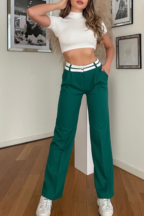 Панталони LONOTA GREEN, Боја: зелена, IVET.MK - Твојата онлајн продавница
