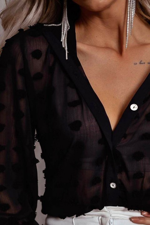 Женска кошула BAMELSA BLACK, Боја: црна, IVET.MK - Твојата онлајн продавница