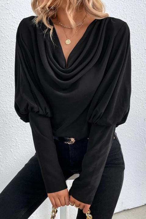 Женска блуза KUINSI, Боја: црна, IVET.MK - Твојата онлајн продавница