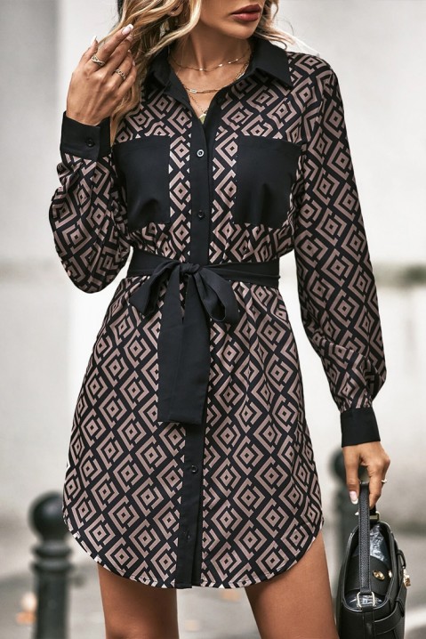 Фустан VELETA, Боја: црна, IVET.MK - Твојата онлајн продавница