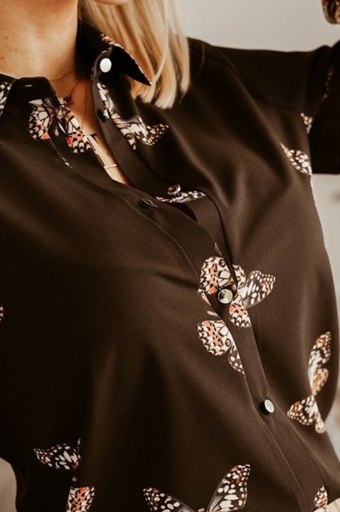 Женска кошула FIBELDA, Боја: црна, IVET.MK - Твојата онлајн продавница