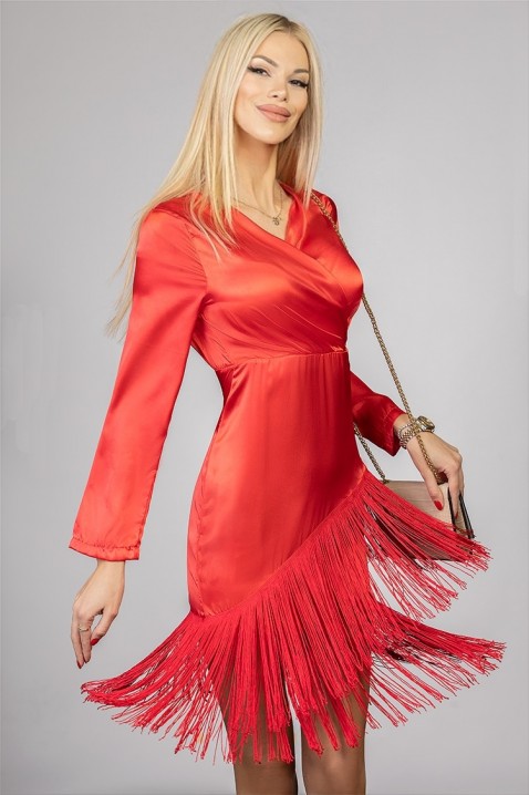 Фустан BORLETA RED, Боја: црвена, IVET.MK - Твојата онлајн продавница
