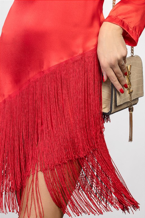 Фустан BORLETA RED, Боја: црвена, IVET.MK - Твојата онлајн продавница