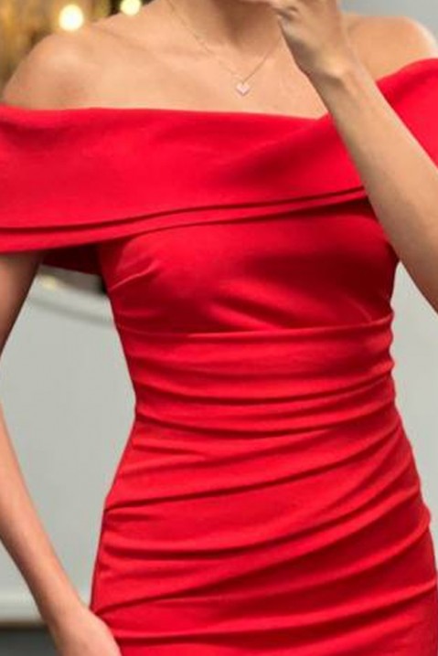 Фустан MARALIA RED, Боја: црвена, IVET.MK - Твојата онлајн продавница