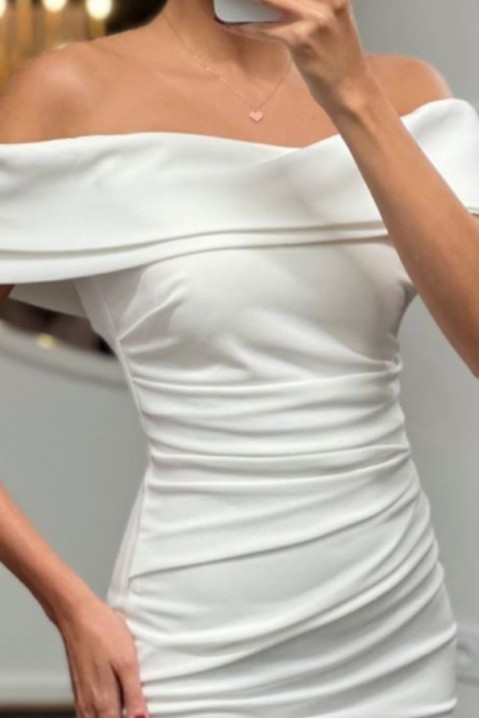 Фустан MARALIA WHITE, Боја: бела, IVET.MK - Твојата онлајн продавница