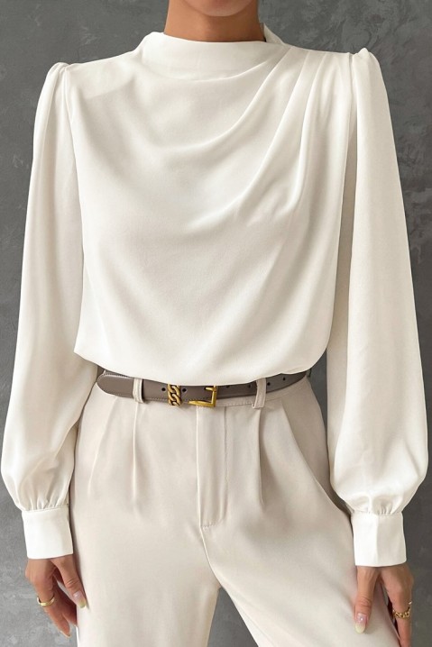 Женска блуза KARBIDA, Боја: бела, IVET.MK - Твојата онлајн продавница