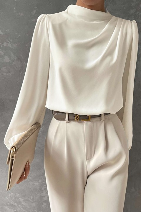 Женска блуза KARBIDA, Боја: бела, IVET.MK - Твојата онлајн продавница