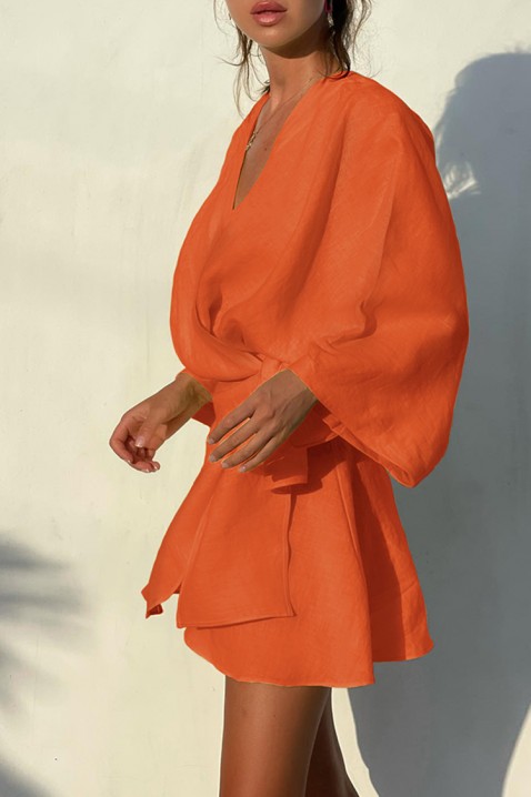 Фустан JULSINDA ORANGE, Боја: портокалова, IVET.MK - Твојата онлајн продавница