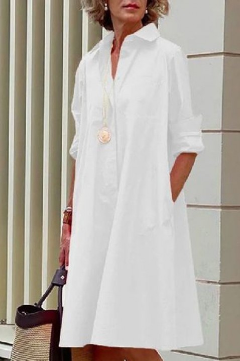 Фустан BOTERDA WHITE, Боја: бела, IVET.MK - Твојата онлајн продавница