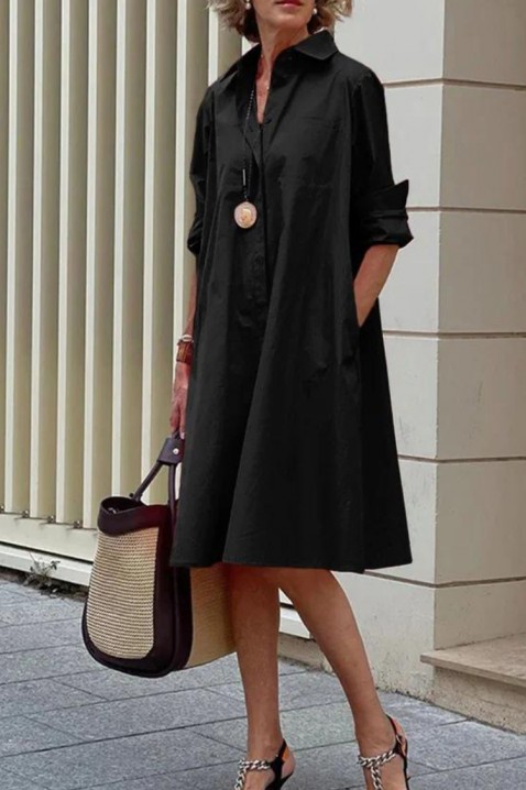 Фустан BOTERDA BLACK, Боја: црна, IVET.MK - Твојата онлајн продавница