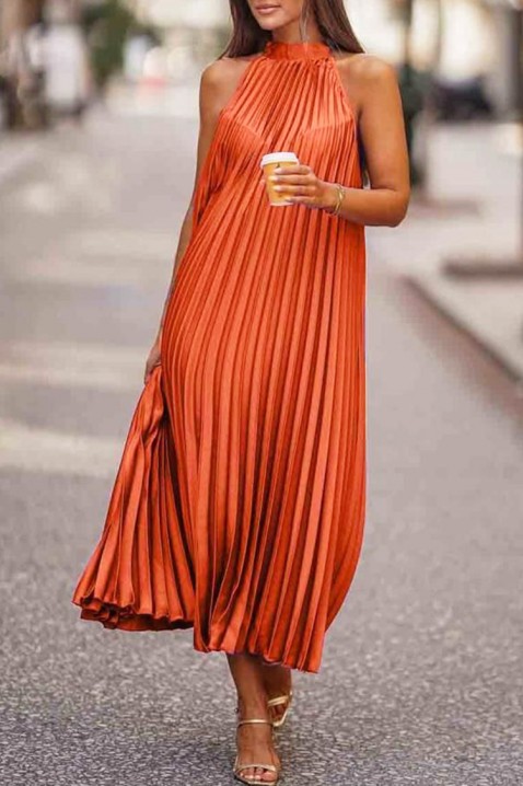 Фустан BERLEMA ORANGE, Боја: портокалова, IVET.MK - Твојата онлајн продавница