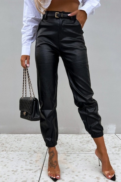Панталони GARBONA BLACK, Боја: црна, IVET.MK - Твојата онлајн продавница