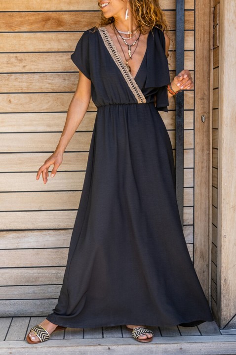 Фустан LONARFA BLACK, Боја: црна, IVET.MK - Твојата онлајн продавница